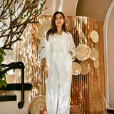 Oriental linen set - two pieces