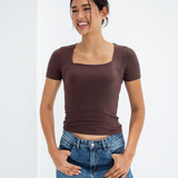 Square Neck Basic Top