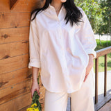 Oversized Cotton Poplin Shirt