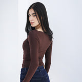 Off Shoulder Long Sleeve atop