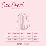 Oriental linen kimono -coffee