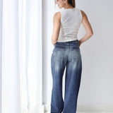 Balloon Fit Jeans- Blue
