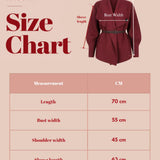 Wrap Cape Cardigan-Burgundy