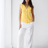 Vogue Sleek Vest-yellow
