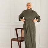 Mohair Dress- Dark olive