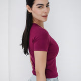 Short Sleeve V-Neck Top