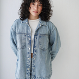 Denim Overshirt-Light Wash