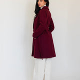 Winter Ease Coat- Burgundy