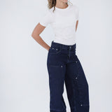 BAGGY JEANS - DARK-BLUE