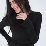 Flared Cuff Rib Top