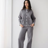 Velora Knit Set-Gray