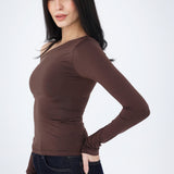 One Shoulder Long Sleeves Top