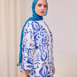 Blue Linen kaftan