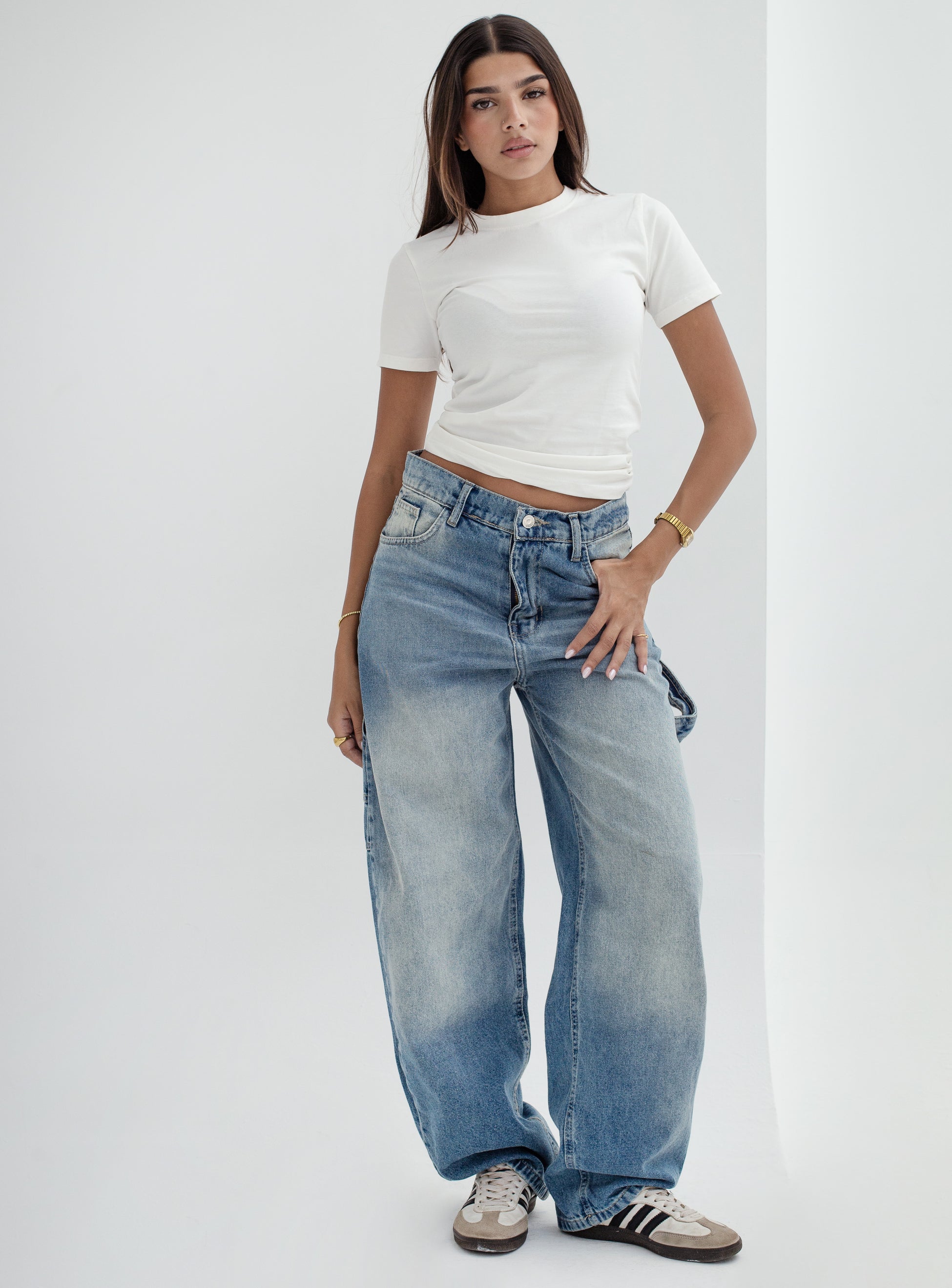 Loose Fit Blue Jeans