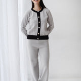 Sleek Comfort Knit Set- Gray