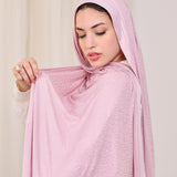 LEOPARD KUWAITI SCARF-PINK