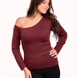 One shoulder basic top