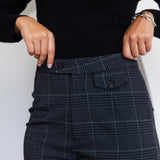 Plaid Wide-Leg Pants