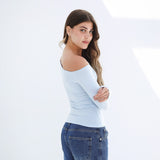 One Shoulder Long Sleeves Top