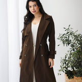 Double-Breasted Trench coat-Brown