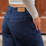 BAGGY JEANS - DARK-BLUE