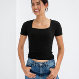 Square Neck Basic Top