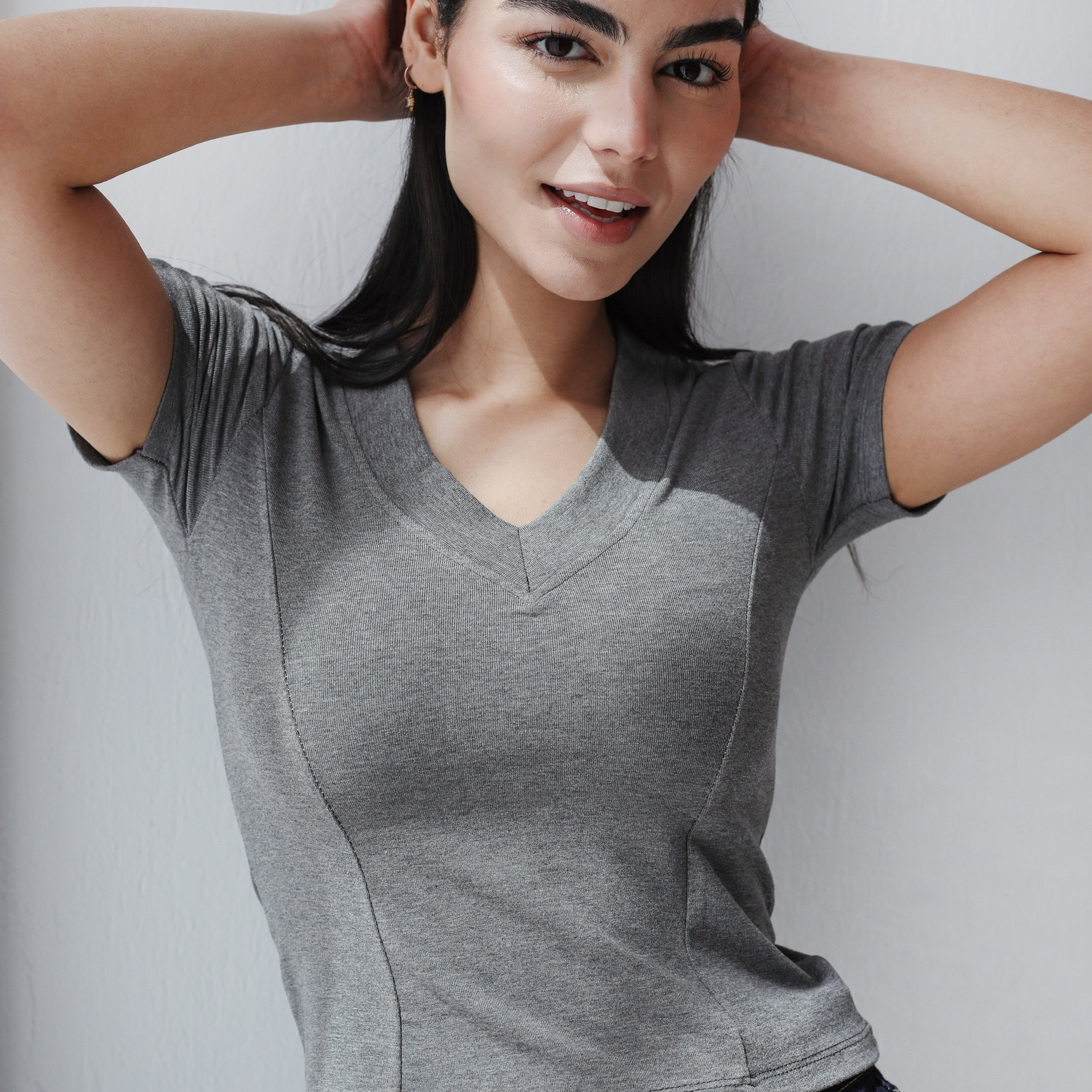 Short Sleeve V-Neck Top