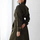 Double-Breasted Trench coat-olive
