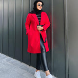 Basic coat in red