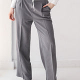 Loose Fit Pants-Gray