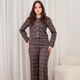 Plaid formal suit