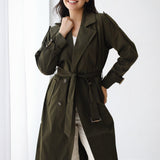 Double-Breasted Trench coat-olive