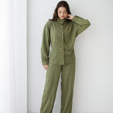 Valencia Linen Set-olive