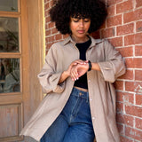 Linen shirt in beige