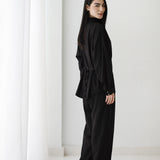 Valencia Linen Set-Black