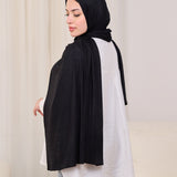 LEOPARD KUWAITI SCARF-BLACK