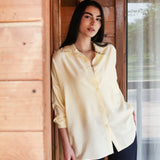 Bloom Linen shirt- Butter Yellow
