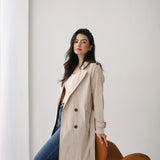 Double-Breasted Trench coat- Beige