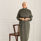 Mohair Dress- Dark olive