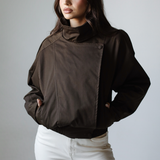 Waterproof Gabardine Utility Jacket-Brown