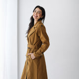 Double-Breasted Trench coat- Havana Brown