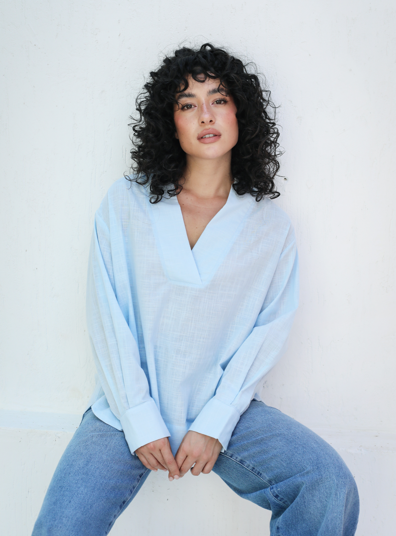V-neck Blouse