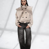 Thea Trench Jacket-Beige