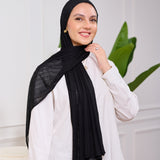 EVERYDAY LYCRA SCARF-BLACK