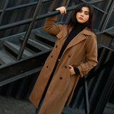 TRENCH COAT IN CAMEL