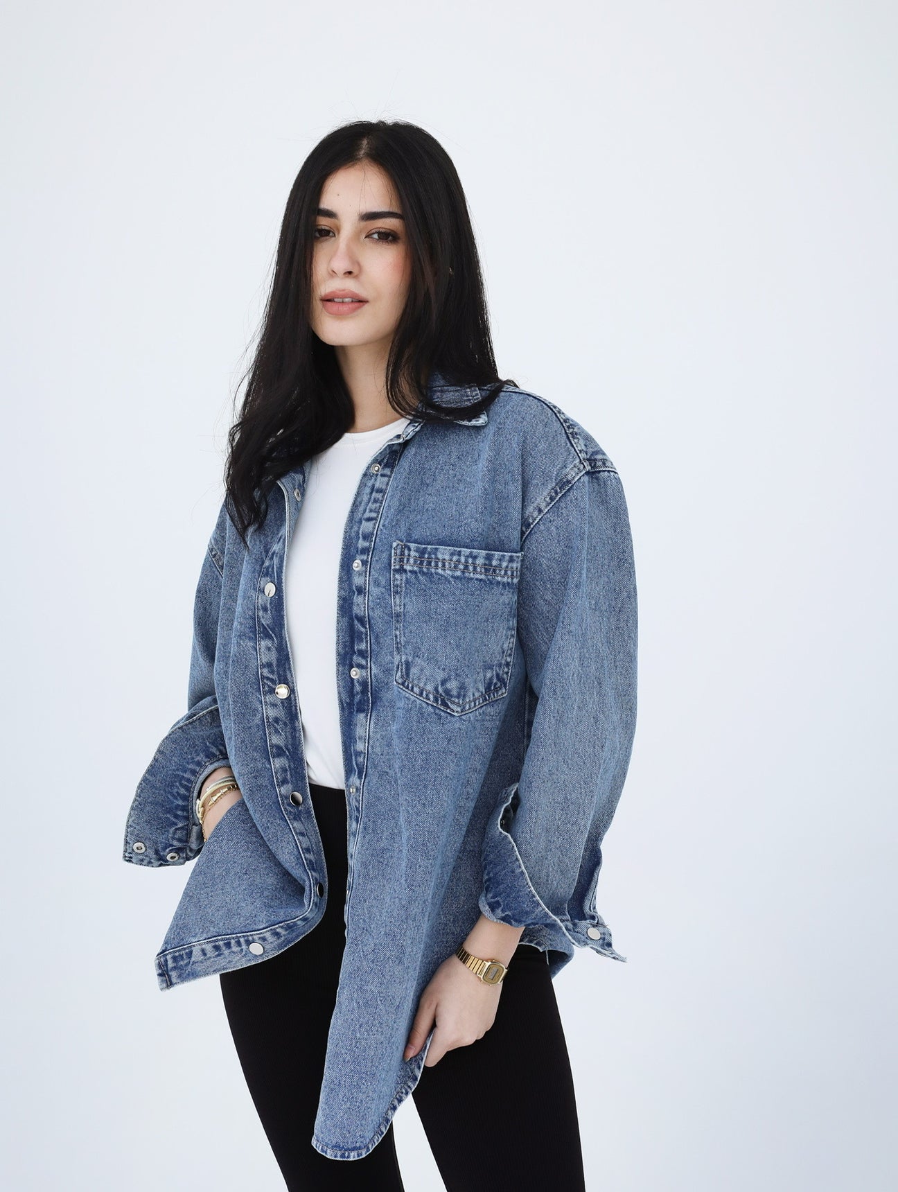 Longline Denim Shirt