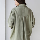 Bloom Linen shirt- olive
