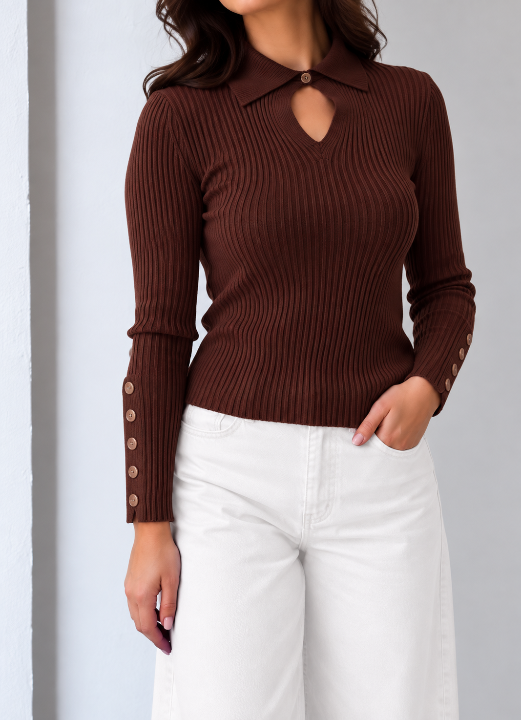Grace Collar Knit top