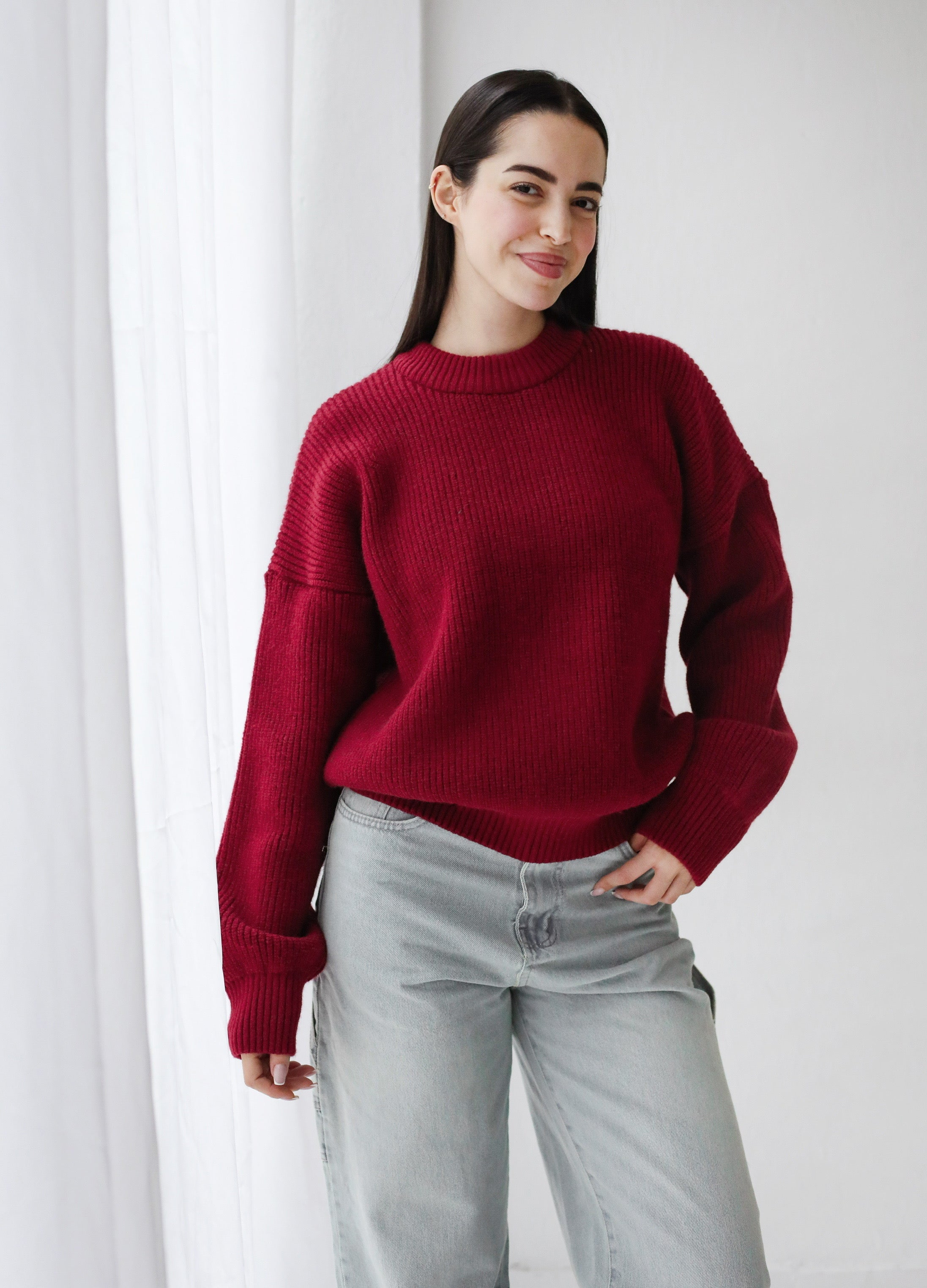Soft Rib Knit Sweater
