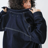 Denim Overshirt-Navy